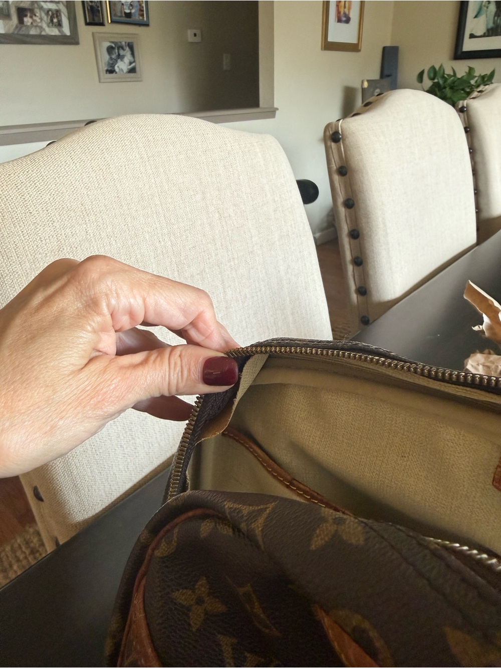 Vintage Louis Vuitton Monogram Canvas Brown and Tan Toiletry Bag - Picture 13 of 13